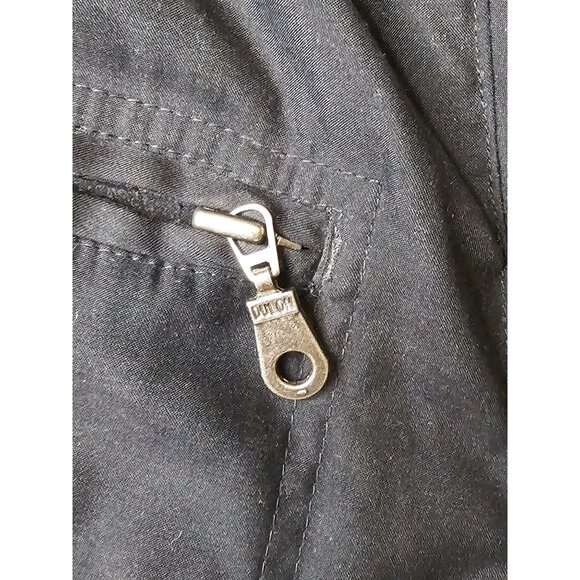 Eddie Bauer Women's Jacket L Black 100% Polyester Full Zip Snap Pockets - Picture 7 of 14